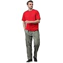 KOTTY Men's Solid Mid Rise Utility Pocket Button Willow Blue Regular Cargo