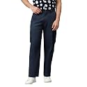 KOTTY Men's Solid Mid Rise Utility Pocket Button Willow Blue Regular Cargo
