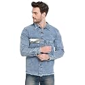 KOTTY Men Denim Full Sleeve Regular Winter