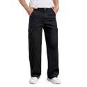 KOTTY Mens Loose Fit Cargo Denim Jeans