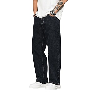 KOTTY Mens SolidMid Rise Coin PocketButtonAnkle LengthLoose