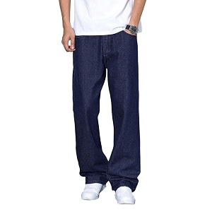 KOTTY Mens SolidMid Rise Coin PocketButtonAnkle LengthLoose