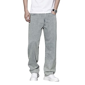 KOTTY Mens SolidMid Rise Coin PocketButtonAnkle LengthLoose