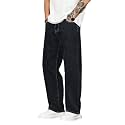 KOTTY Mens SolidMid Rise Coin PocketButtonAnkle LengthLoose