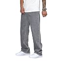 KOTTY Mens SolidMid Rise Coin PocketButtonAnkle LengthLoose