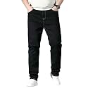 KOTTY Mens SolidMid Rise Coin PocketButtonAnkle LengthLoose