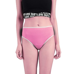 KOTTY Pink Cotton Lycra Printed Low Rise