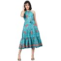 KOTTY Polyester Fit and Flare Midi Women