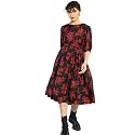 KOTTY Polyester Fit and Flare Midi Women