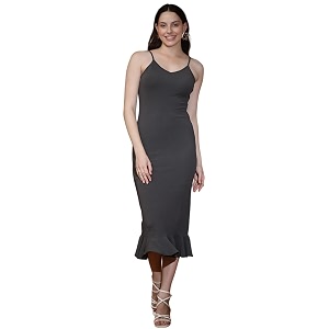 KOTTY Rayon Blend Bodycon Midi Womens Dress