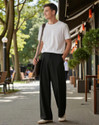 KOTTY Regular Fit Men Black Trousers