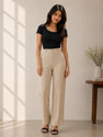 KOTTY Regular Fit Women Beige Trousers