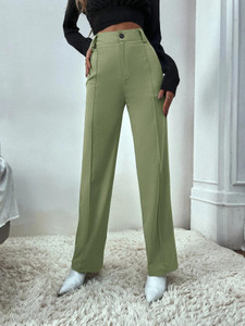 KOTTY Regular Fit Women Green Trousers