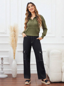 KOTTY Regular Women Black Jeans