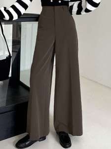 KOTTY Relaxed Women Brown Trousers