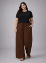 KOTTY Relaxed Women Brown Trousers