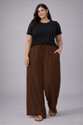 KOTTY Relaxed Women Brown Trousers