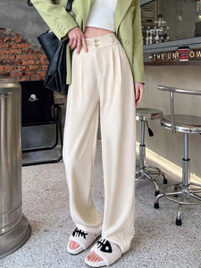 KOTTY Relaxed Women White Trousers