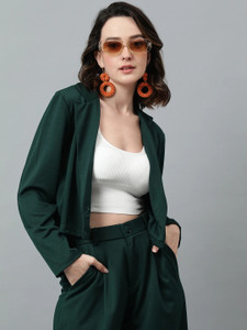 kotty solid single breasted casual women blazer