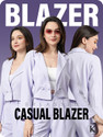 KOTTY Women Solid Single Breasted Casual Blazer (Purple)