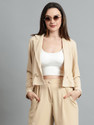 KOTTY Solid Single Breasted Casual Women Blazer