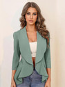 KOTTY Solid Single Breasted Formal Women Blazer