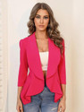 KOTTY Solid Single Breasted Formal Women Blazer