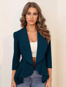 KOTTY Solid Single Breasted Formal Women Blazer