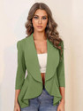 KOTTY Solid Single Breasted Formal Women Blazer