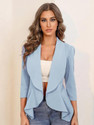 KOTTY Solid Single Breasted Formal Women Blazer