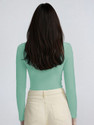 KOTTY Solid Women Scoop Neck Green T-Shirt