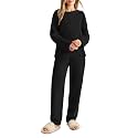 KOTTY Women39s Black Winter Tracksuit Co-Ord Set