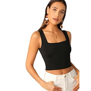KOTTY Womens Casual Sleeveless Solid Pink Top