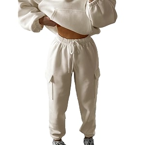 KOTTY Womens Co-Ords Solid Sweatshirt With Sweatpant