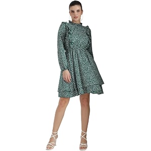 KOTTY Womens Fit And Flare Mid Thigh