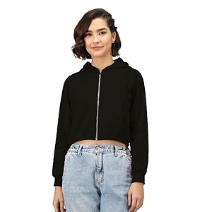 KOTTY Womens Fleece Hooded Neck Sweatshirt