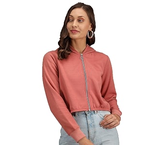 KOTTY Womens Fleece Hooded Neck Sweatshirt