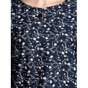 kotty womens 34 sleeve multicolor topbluexl