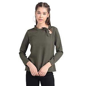 kotty women39s solid regular fit top