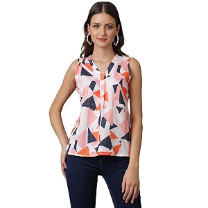 kotty women39s printed relaxed fit fashion vest