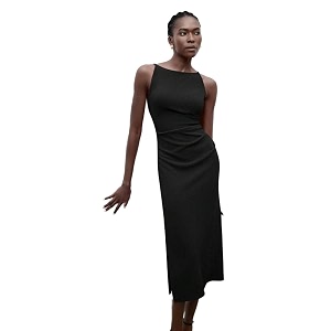 KOTTY Womens Flowy Midi Round Neck Plus