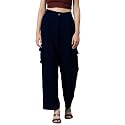 KOTTY Women39s High Rise Cotton Blend Relaxed