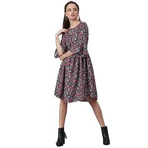 KOTTY Womens Polyester Blend Fit and Flare
