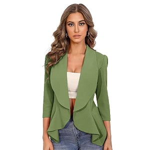 KOTTY Womens Lightweight Open Front Blazer -