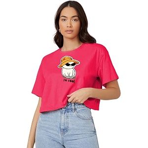 KOTTY Womens Solid Oversized Fit T-Shirt