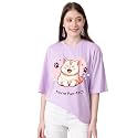 KOTTY Women39s Solid Oversized Fit T-Shirt