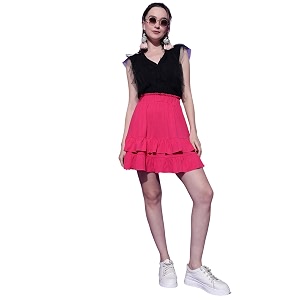 KOTTY Womens Solid and Printed Skirts -