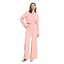 KOTTY Women's Solid Relaxed Fit Full Sleeve Co-ord Blazer and Trouser Set.