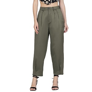 KOTTY Womens Straight Casual Pants