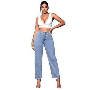 kotty women39s relaxed fit solid comfortable and strechable ankle lengrh jeans